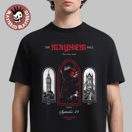 Discover Ld ga The Mayhem Ball Tour 2025 2026 London UK Night 1 At The O2 T-Shirt