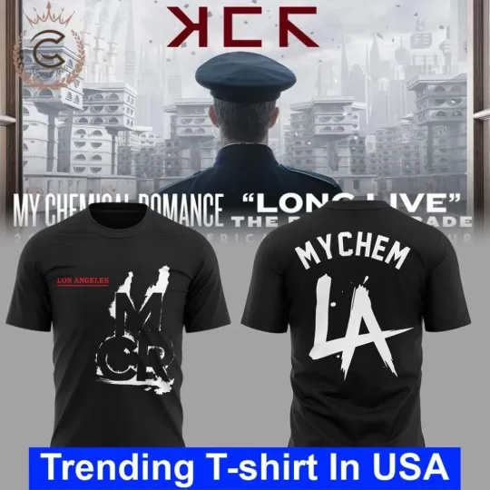 My Chemical Romance Long Live The Black Parade Tour 2025 x LA Shirt Size S-5XL