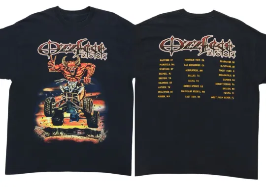 2004 Ozzfest Tour Shirt Size S-5XL Reprint Comfort Colors Brand