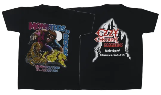 Discover 1986 Ozz Monsters Of Rock Heavy Metal Shirt Size S-5XL Reprint