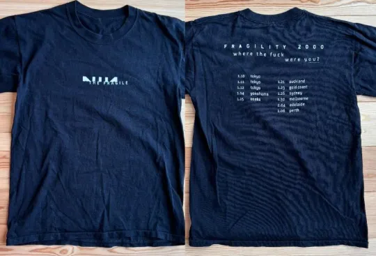 Discover Nine Inch Nails The Fragile Fragility 2000 T-Shirt Size S-5XL Reprint