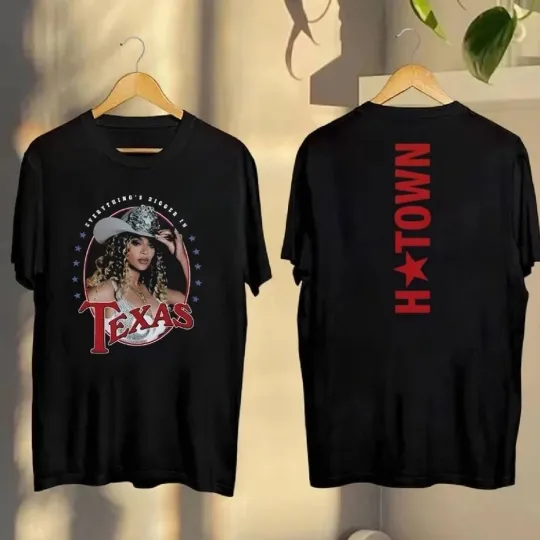 Beyonce Merch Cowboy Carter Tour 2025 Houston, TX Exclusive Shirt Reprint