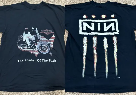 Discover Nine Inch Nails Reznor 1994 Downward Spiral Promo Shirt S-5XL Comfort Colors