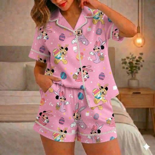 Discover Disney Mickey And Friends Pajamas Set, Disney Characters Pajamas, Mickey Minnie Donald Daisy Goofy Pjs, Magic Kingdom Gift