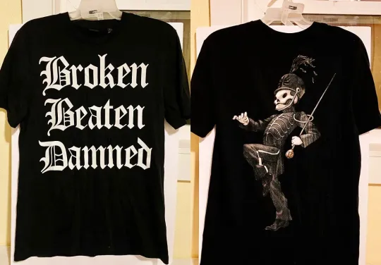 Discover 2025 Tour MCR Broken Beaten Damned Shirt My Chemical Romance Black Parade