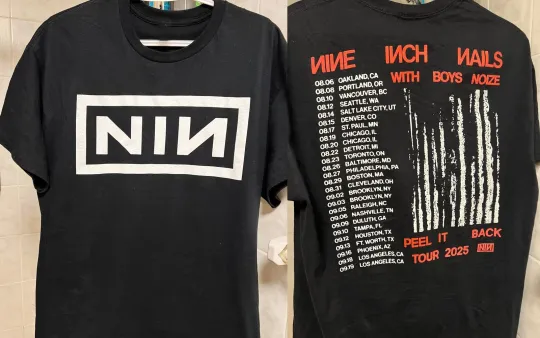 Discover Nine Inch Nails Peel It Back Tour 2025 Boys Noize T-shirt S-5XL Comfort Colors