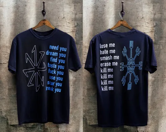 Discover NIN Nine Inch Nail 1995 Eraser DE Tee Size S-5XL T-Shirt Comfort Colors Reprint