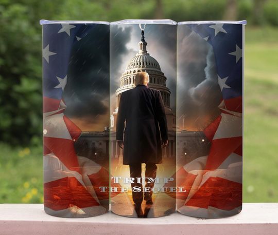 Discover Trump The Sequel 20oz Stainless Steel Tumbler with Lid and Straw