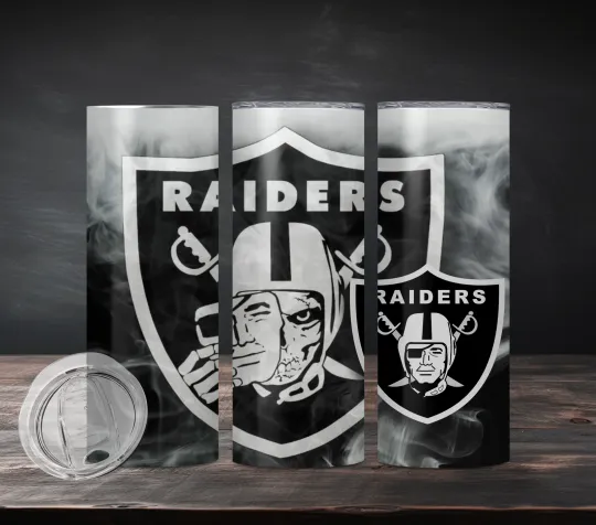 Discover 20oz Raiders Insulated Tumbler with Lid and Straw - Football Design