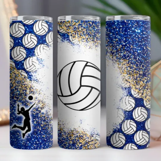 Discover Girls Volleyball 20 oz Tumbler with Lid and Straw