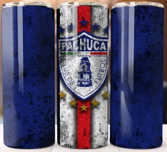 Discover Pachuca Futbol Tumbler 20oz Stainless Steel with Lid and Straw