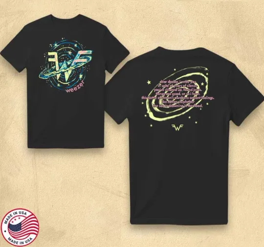 Discover Weezer Dear Daddy 2025 Tour T-Shirt | Indie Rock Band Graphic Tee | Unisex