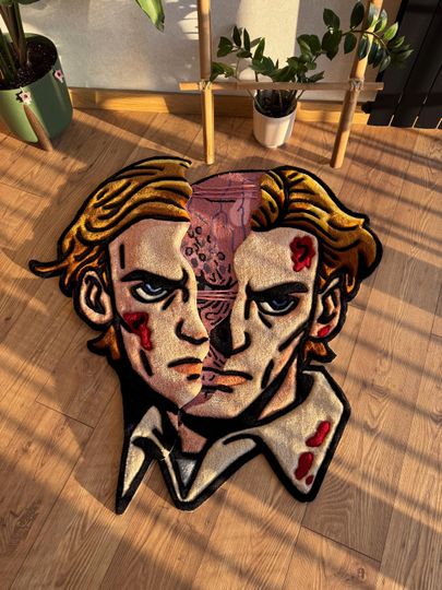 Discover Custom wool rug, handmade tufted carpet stranger things