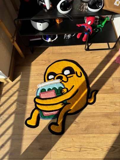 Discover Jake Custom Tufted Wool Rug: Adventure Time Carpet