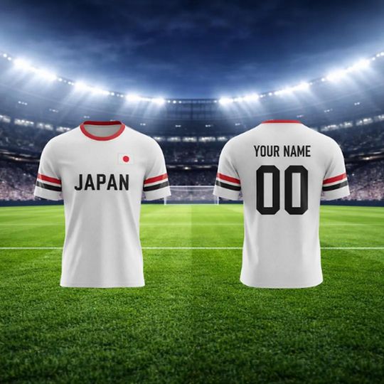 Discover Japan Custom Name & Number Soccer Jersey Personalized Gift