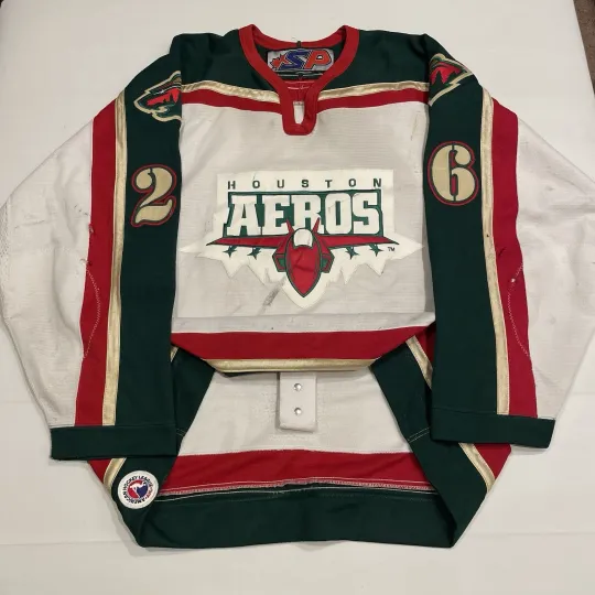 Discover Game Worn Kyle Wanvig Houston Aeros AHL Hockey Jersey