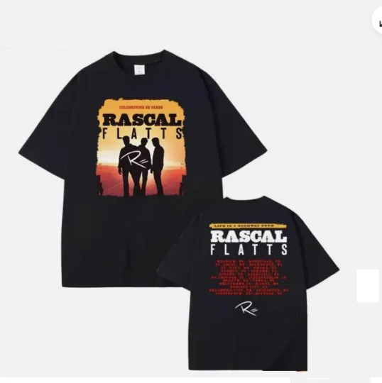 Discover Rascal Flatts Black Tour Graphic 2026 Unisex T-Shirt