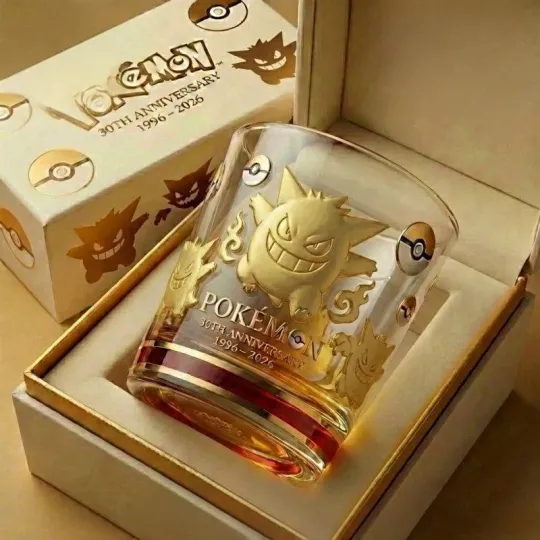 Gengar PKM 30th Anniversary Whiskey Glass