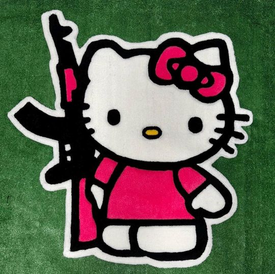 Discover Bad H Kitty AK rug