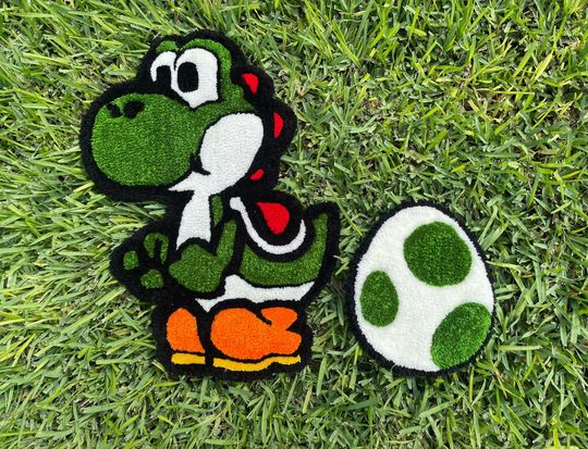 Discover Yoshi rug with egg