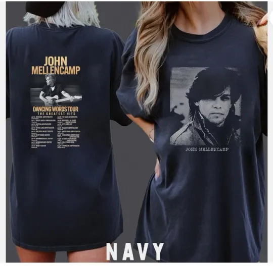 Discover John Mellencamp Dancing Words Tour 2026 Inspired T-Shirt
