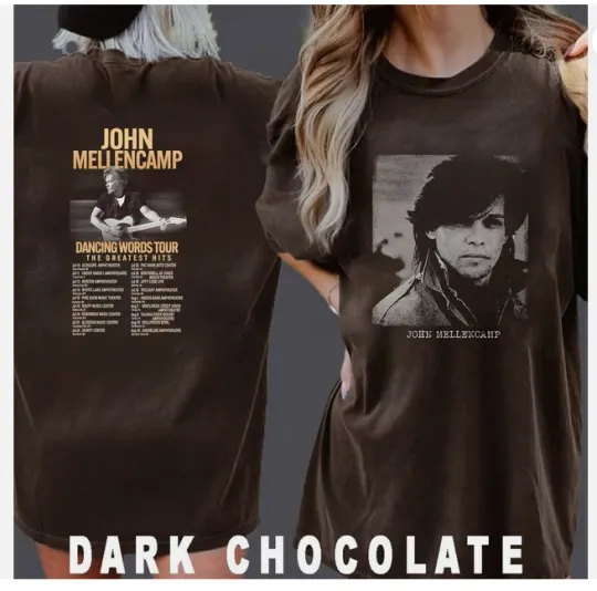 Discover John Mellencamp Dancing Words Tour 2026 Inspired T-Shirt