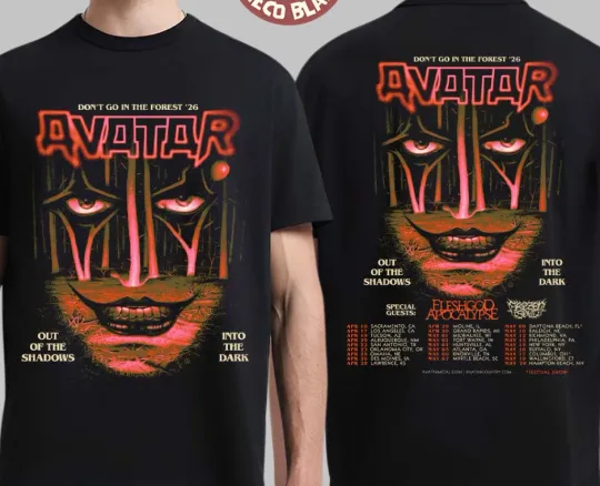 Discover Avatar Don’t Go In The Forest 2026 North America Tour City DateT-Shirt