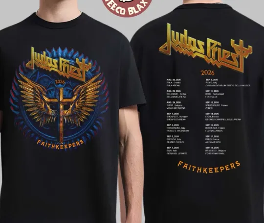 Judas Priest Faithkeepers 2026 Europe Tour Schedule Dates T-ShiT-Shirt
