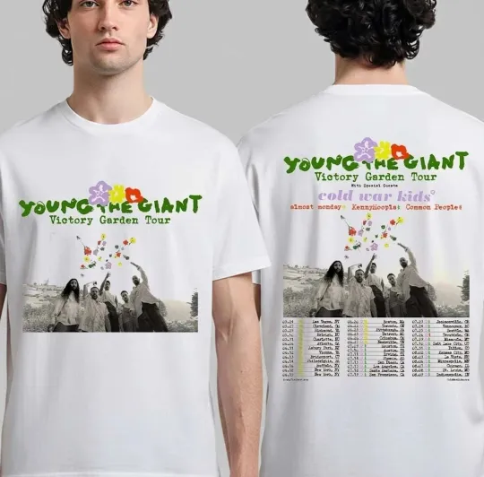 Discover Young The Giant Victory Garden Tour 2026 North America T shirt