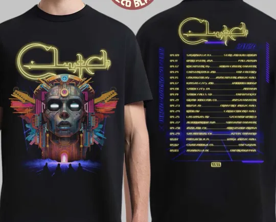 Discover Clutch Suffer No Evil Tour 2026 Merch With Dates Back Two Sided T-Shirt