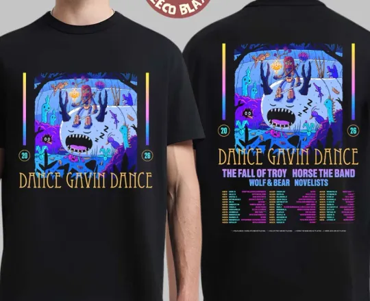 Discover Dance Gavin Dance Summer North America Tour 2026 Schedule Dates TT-Shirt
