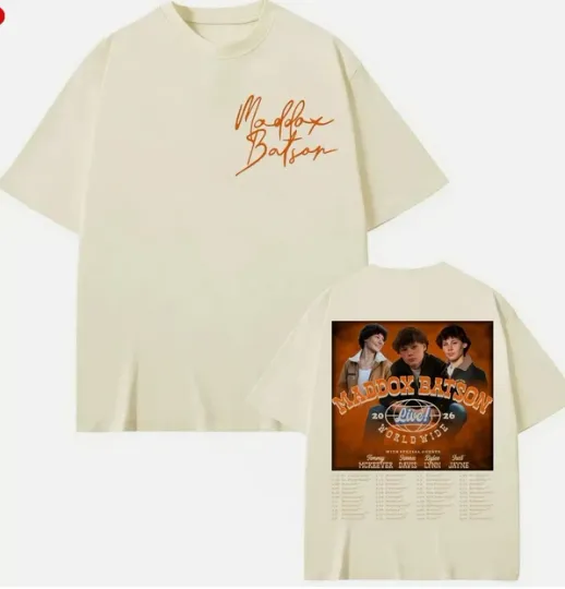 Discover Maddox Batson Live Worldwide Tour 2026 Merch Unisex T-shirt
