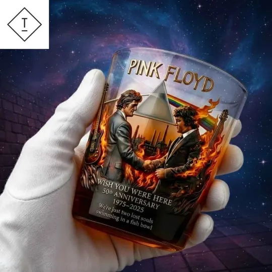 Discover Floyd Wish You Were Here 50th Anniversary Whiskey Glass