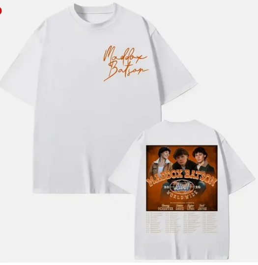 Discover Maddox Batson Live Worldwide Tour 2026 Merch Unisex T-shirt