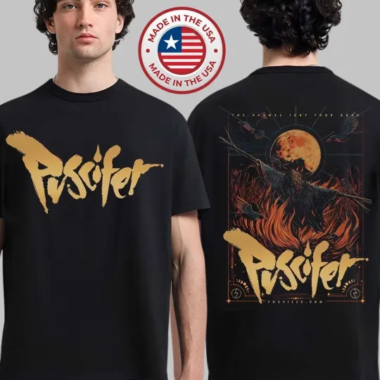 Discover Puscifer The Normal Isn't Tour 2026 VIP Poster The Scarecrow T-Shirt