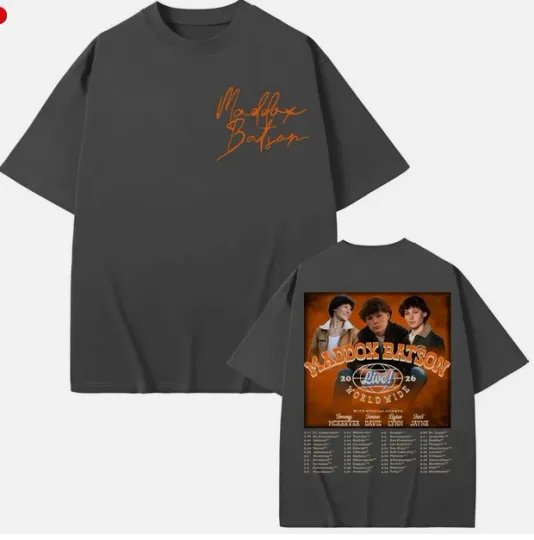 Discover Maddox Batson Live Worldwide Tour 2026 Merch Unisex T-shirt