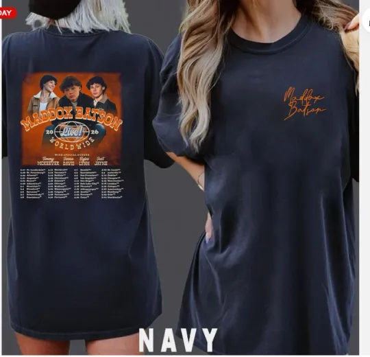 Discover Maddox Batson Live Worldwide Tour 2026 Merch Unisex T-shirt.