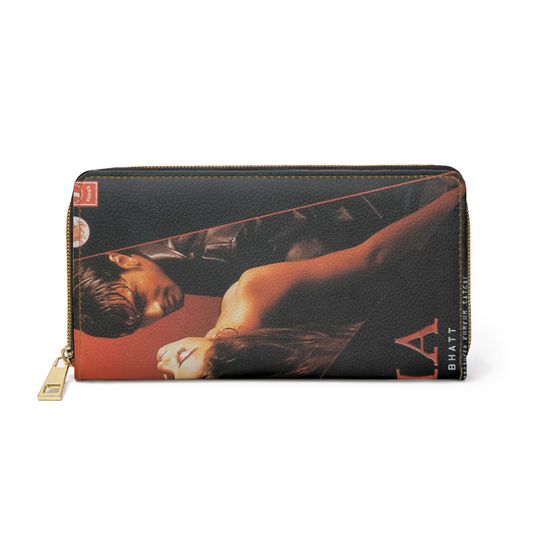 Discover Romantic Couple Portrait Zipper Wallet | Movie Poster Style , Bollywood HUMSAFAR CHAHIYE