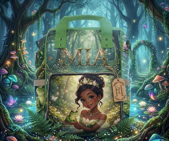 Discover Princess Frog Forest Diaper Backpack
