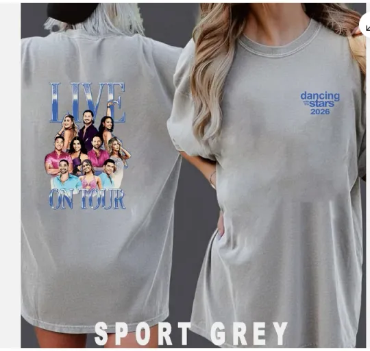 Discover Dancing With The Stars Live On Tour 2026 Double Sided T-Shirt.