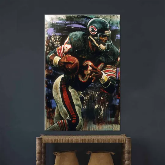 Walter Payton Chicago Bears Football Poster