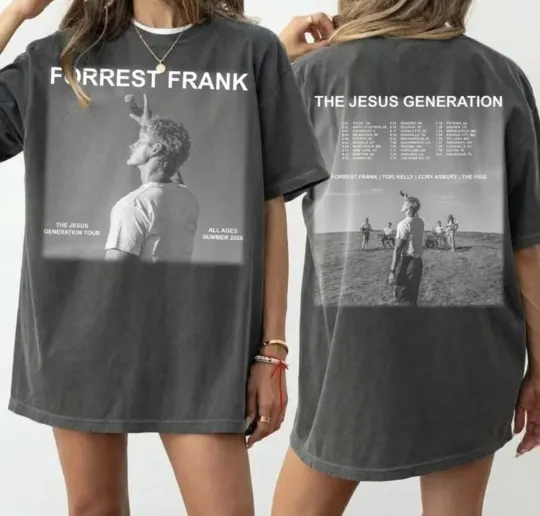 Discover Forrest Frank Jesus Generation Tour 2026 Shirt, Christian Music Concert Tee