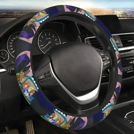 Discover Saiise Scooby-Doo Print Steering Wheel Covers Car Accessories Car Steering