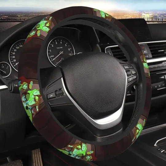 Discover Saiise Scooby-Doo Print Steering Wheel Covers Car Accessories Car Steering