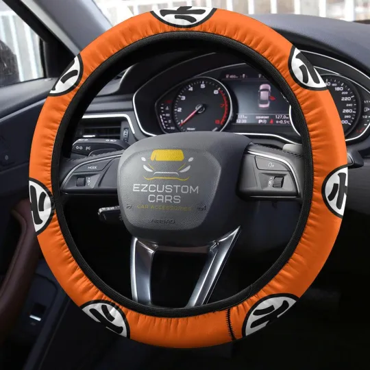 Discover Goku Kanji Anime Steering Wheel Cover Dragon Ball Anime Car Accessories