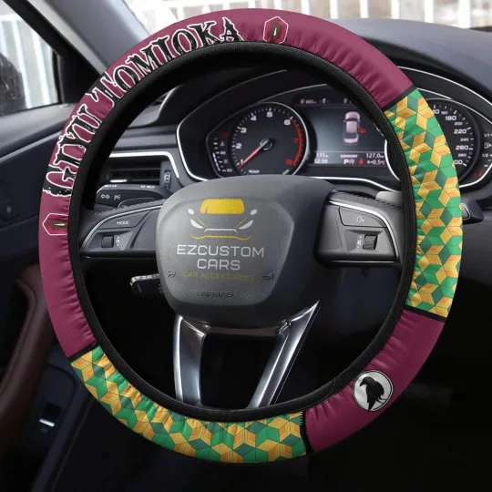 Discover demon Anime Steering Wheel Cover Anime Tomioka Giyu Car Accessorie