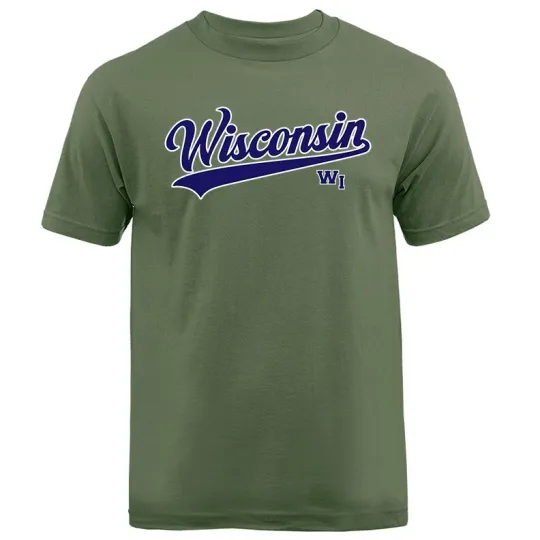 Discover Wisconsin Swoosh Graphic T-Shirt