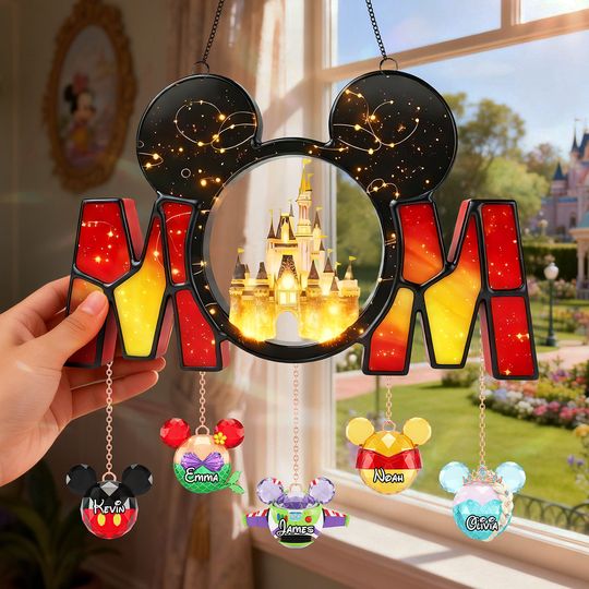 Discover Magic Castle Acrylic Suncatcher - Personalized Gift For Mom