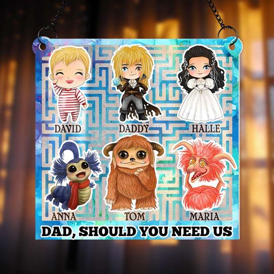 Discover Personalized Gifts For Dad Suncatcher Ornament