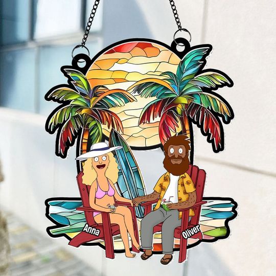 Personalized Gifts For Couple Suncatcher Ornament
